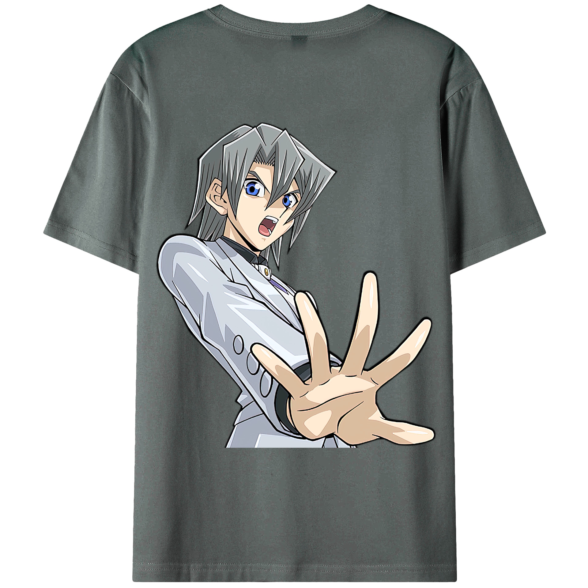 （画像用） 遊☆戯☆王 Yu-Gi-Oh! 綿100％ メンズ半袖Tシャツ（バックプリント） 通気性